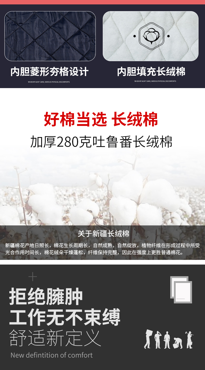 8855防阻燃防静电中长一体棉衣