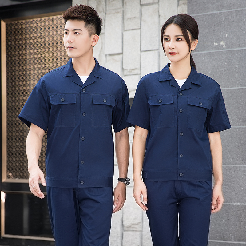 夏季纯棉工作服6018